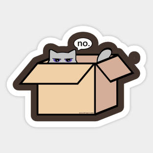 Antisocial Cat Sticker